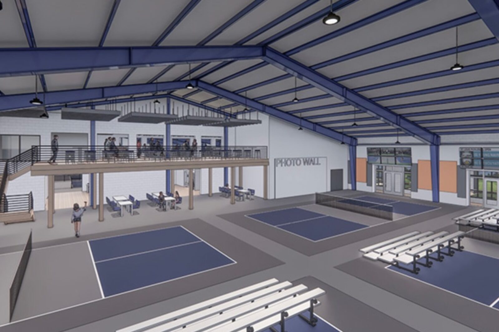 Down the Line Sports Center pickleball facility